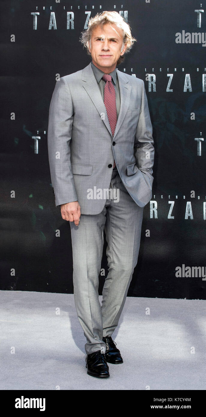 Foto muss Gutgeschrieben © Alpha Presse 080004 05/06/2016 Christoph Waltz Die Legende von Tarzan Premiere Odeon Leicester Square London Stockfoto