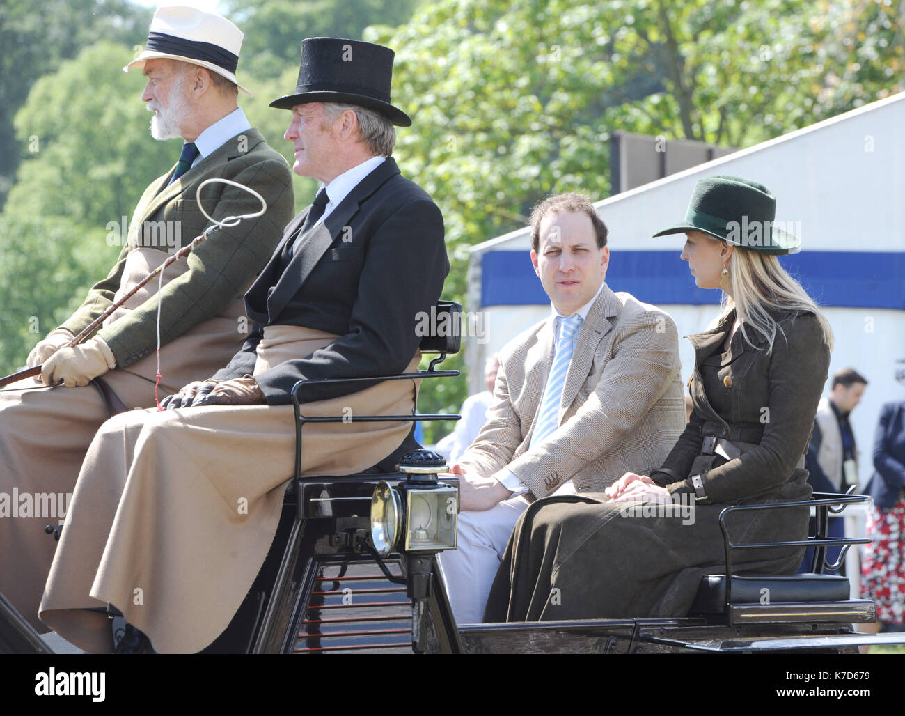 Foto muss Gutgeschrieben © Alpha Presse 079965 15/05/2016 Prinz Michael von Kent, Herrn Freddie Frederick Windsor und Lady Gabrielle Gabriella Ella Windsor Royal Windsor Horse Show 2016 Windsor, Berkshire Stockfoto