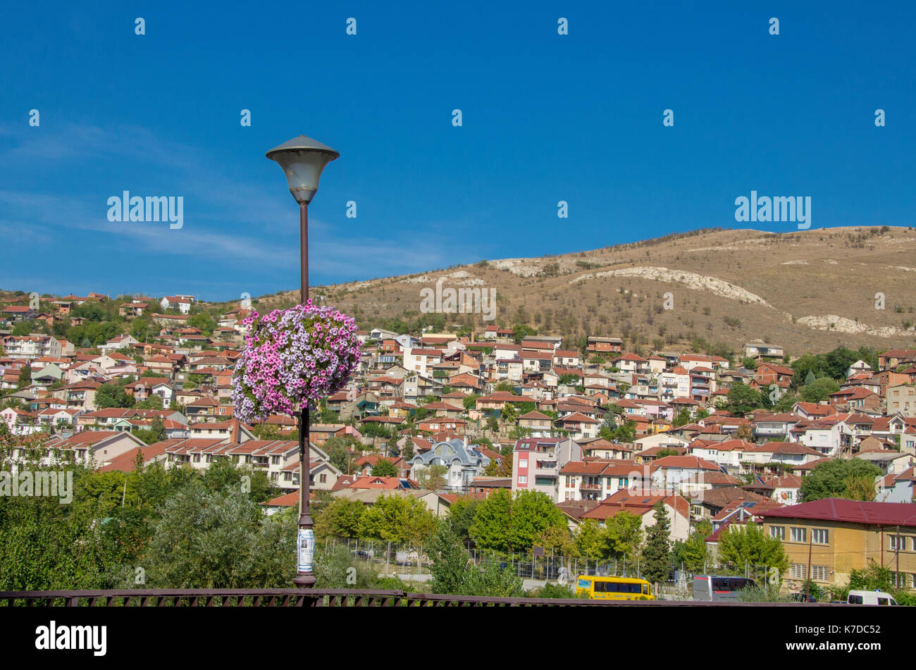 Veles Stadt in Mazedonien Stockfoto