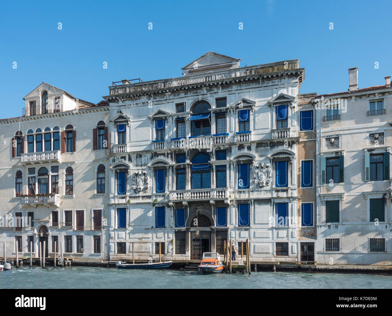 Palazzo Mocenigo Ca 'Nova am Canal Grande, Stadtteil von San Marco Stockfoto