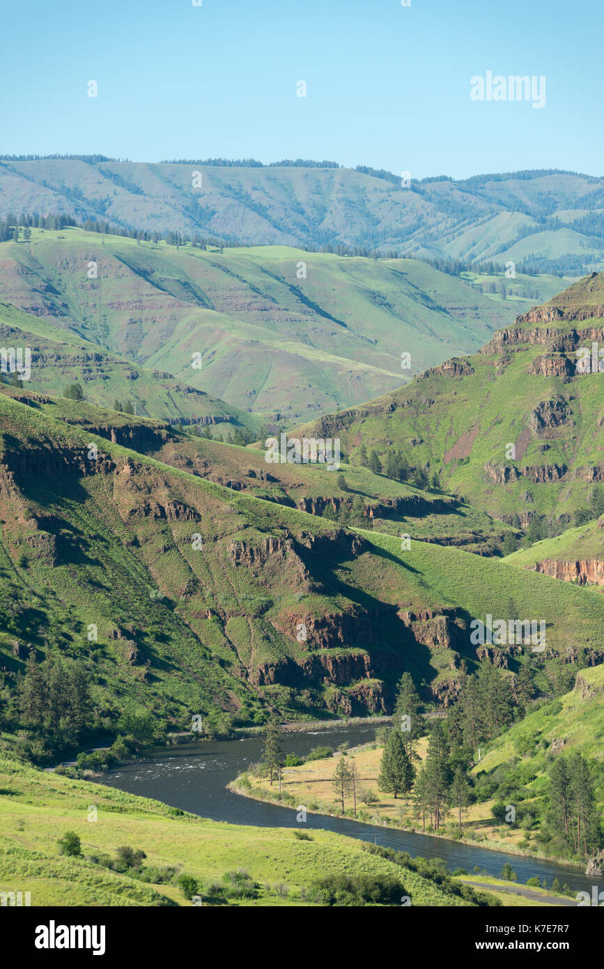 Die Grande Ronde River im Nordosten von Oregon. Stockfoto