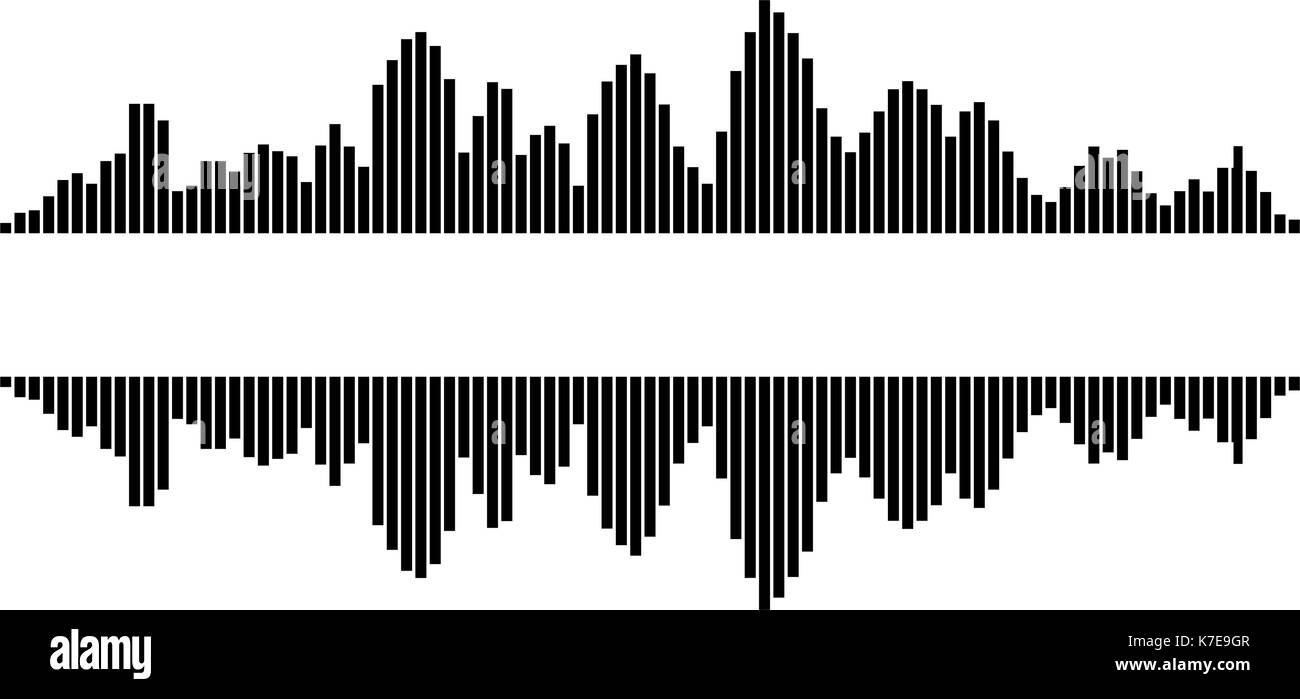 Equalizer Musik sound wave Vector symbol Icon Design. Schöne Abbildung auf weißem Hintergrund Stock Vektor