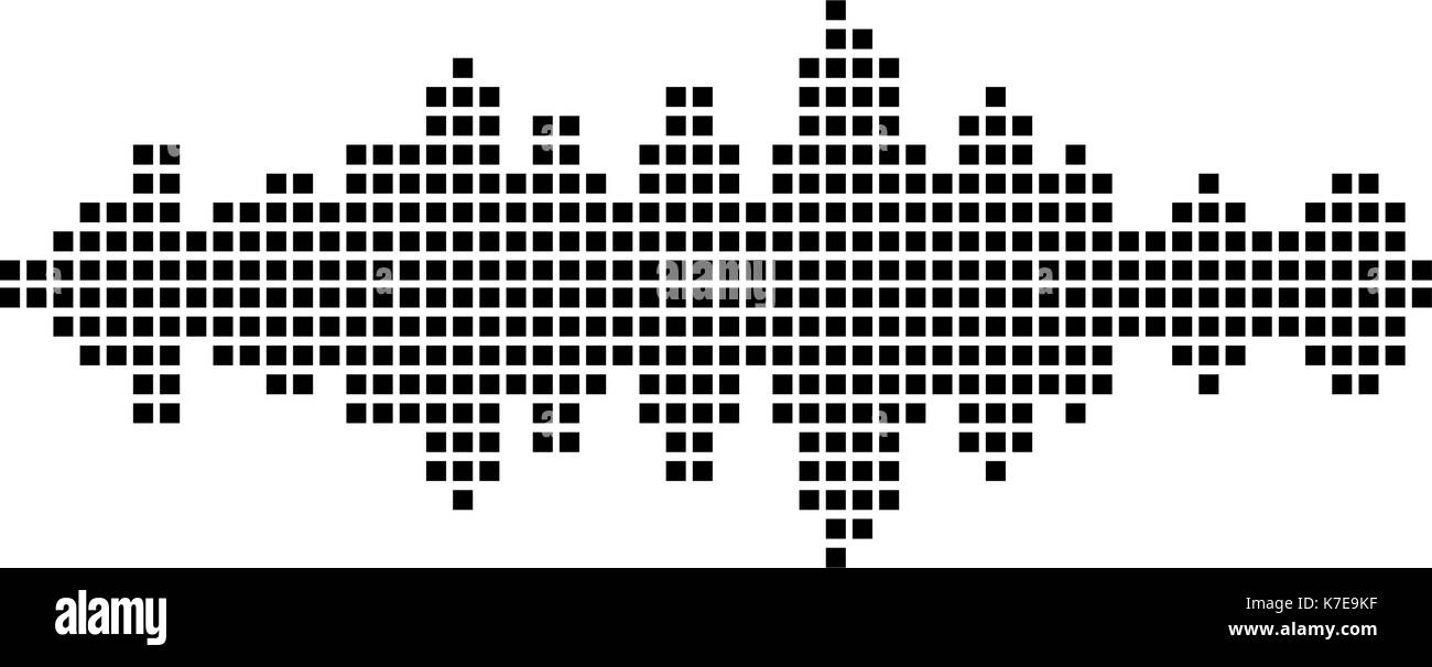 Equalizer Musik sound wave Vector symbol Icon Design. Schöne Abbildung auf weißem Hintergrund Stock Vektor