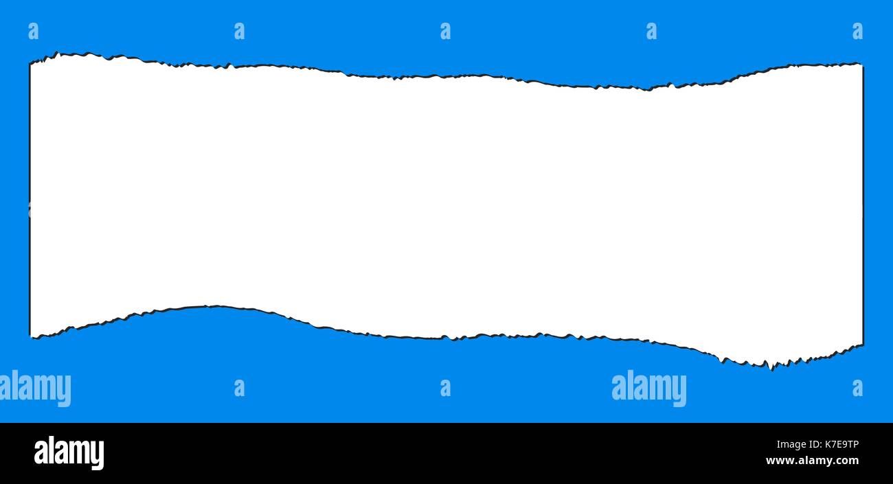 Abriss, zerrissene Papier Vektor symbol Icon Design. Stock Vektor