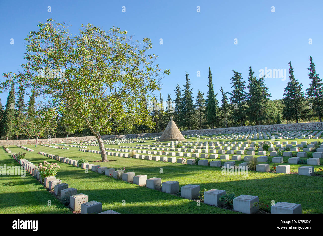 Doirani, Griechenland - Doiran Friedhof Stockfoto