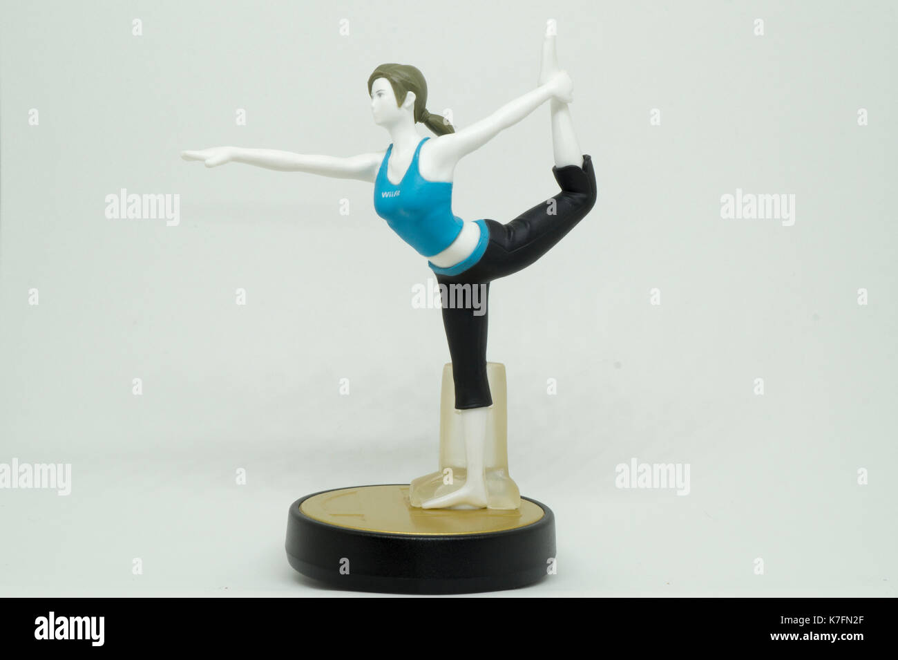 Nintendo Super Smash Bros Amiibo Collection Figur Wii Fit Trainer Stockfoto