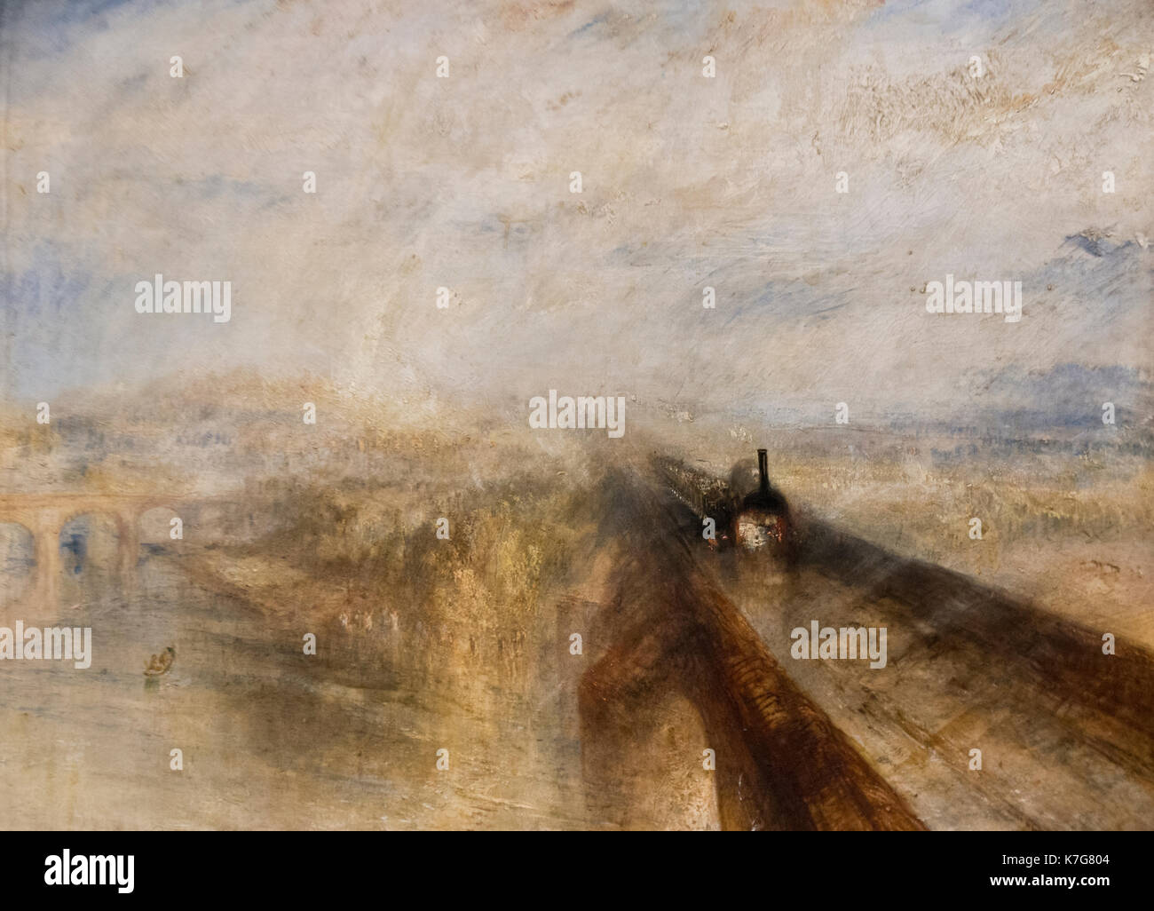 Joseph Turner: Regen, Dampf und Geschwindigkeit - Die Great Western Railway (1844). Stockfoto