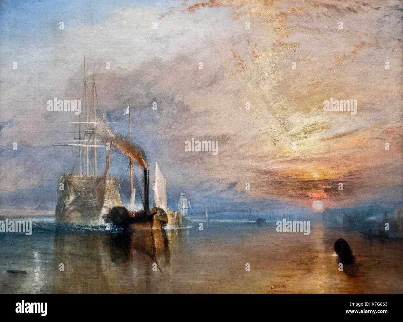 Joseph Turner: Die Fighting Temeraire (1839) Stockfoto