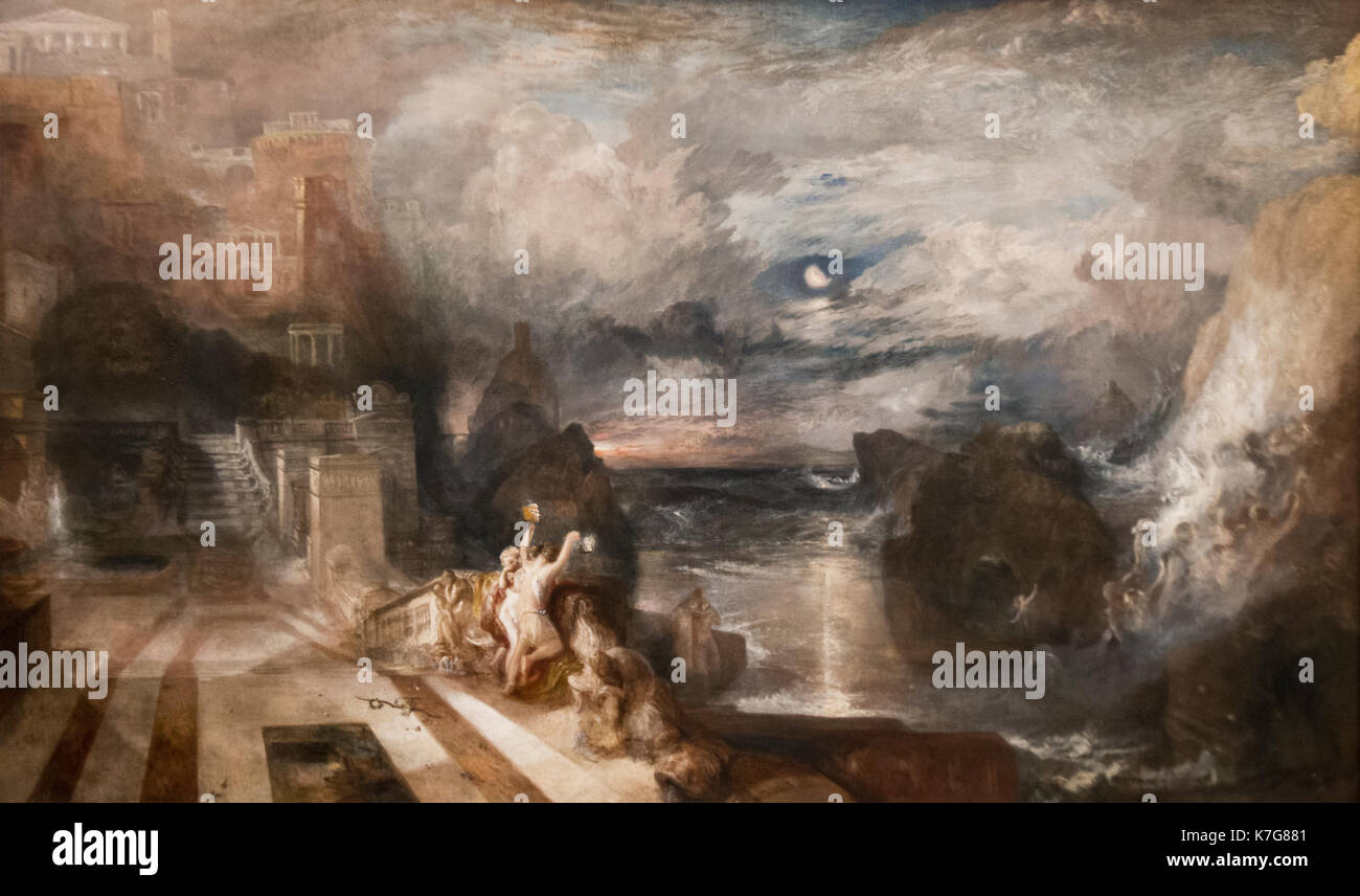 Joseph Turner: der Abschied von Hero und Leander (vor 1837) Stockfoto
