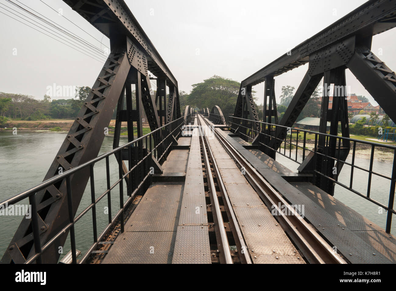 River Kwai Bridge. Kanchanaburi, Thailand Stockfoto