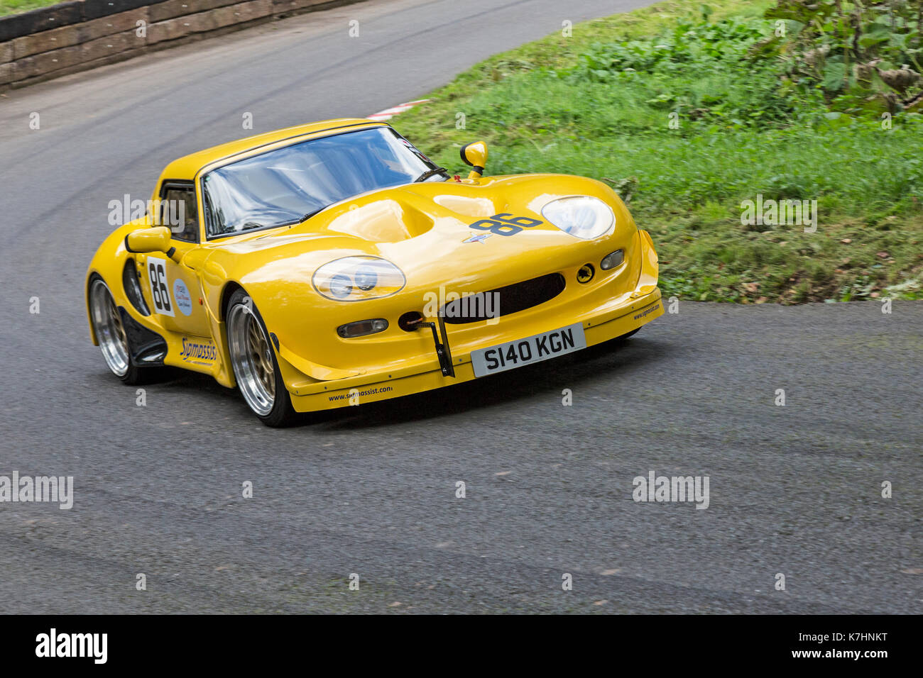 Worcestershire, Großbritannien. 16. September 2017. Ein Marcos Mantis gelaufen werden von Phil Jones an der Herbst-Finale in Shelsley Walsh in Worcestershire, England, am Samstag, den 16. September. Bild: Rob Carter/Alamy leben Nachrichten Stockfoto