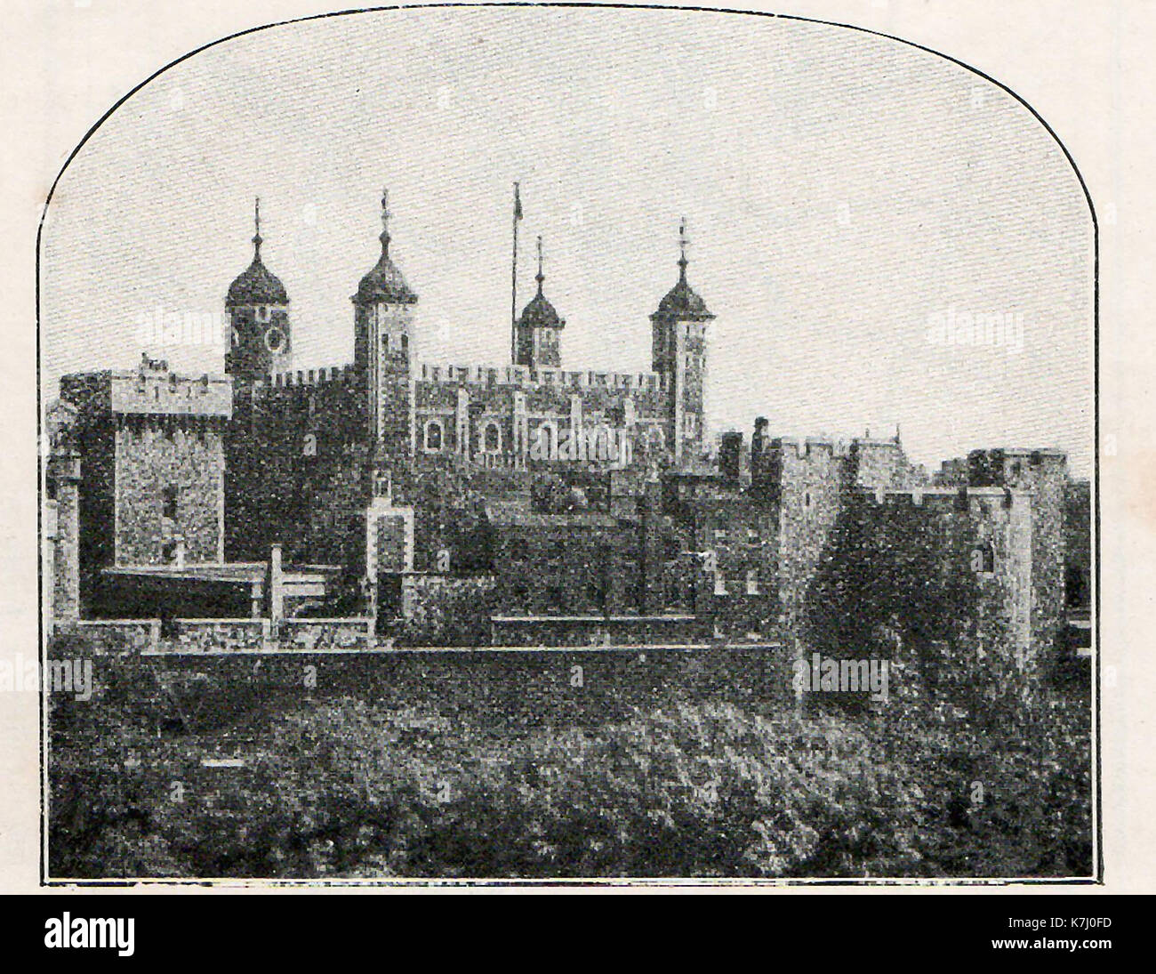 Der Tower von London, wie sie in 1914 erschienen Stockfoto