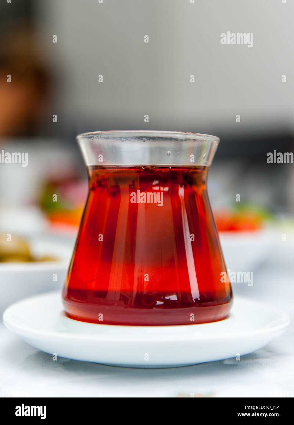 Close up heißen türkischen Tee Stockfoto