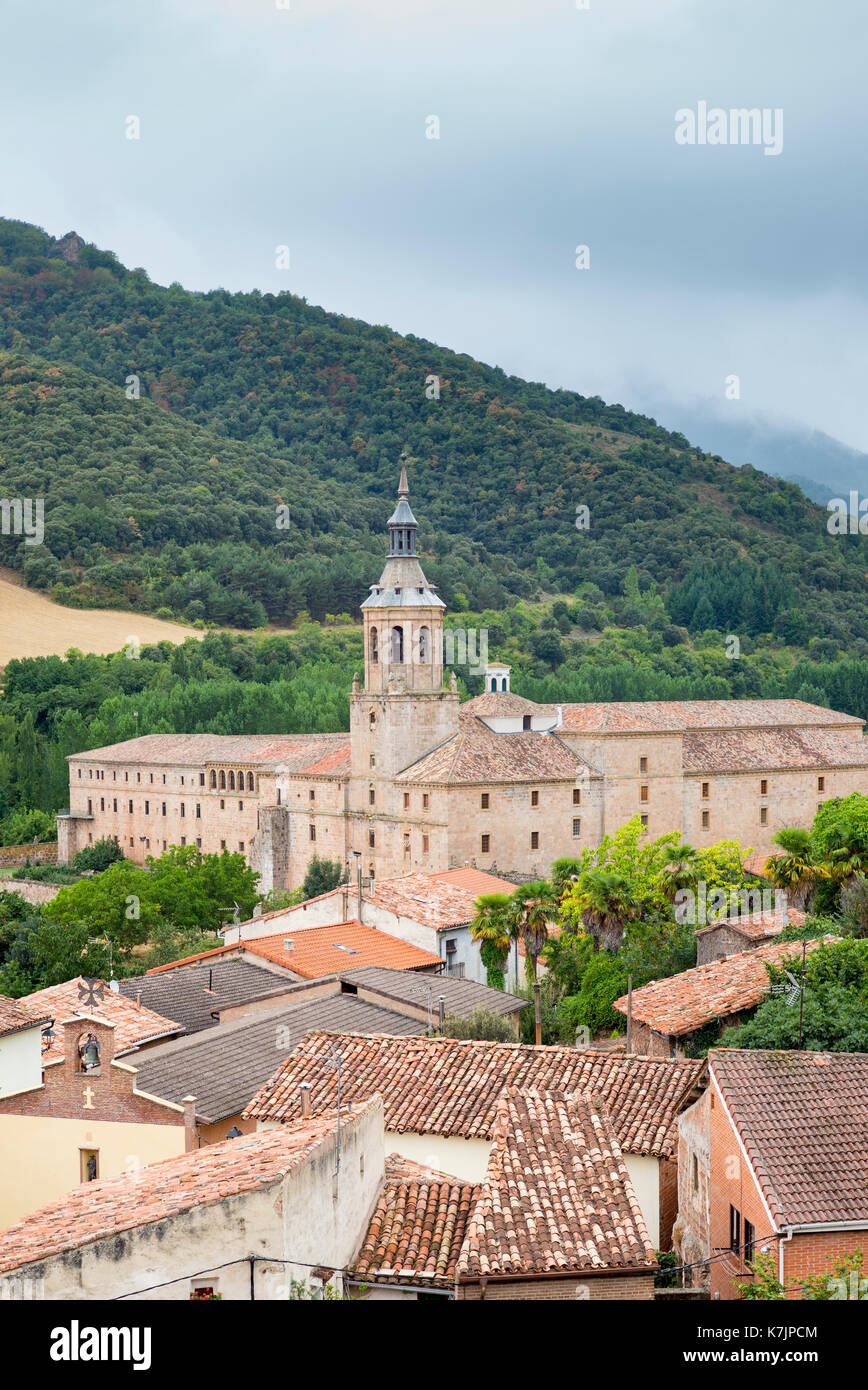 Monasterio de Yuso, Kloster Yuso in San Millan de la Cogolla, La Rioja, Spanien Stockfoto