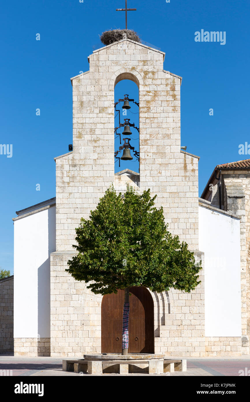 Spanische katholische Kirche San Millan, in Kastilien und Leon, Spanien Stockfoto