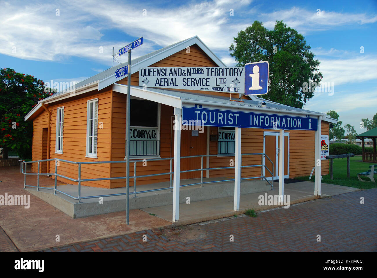 Tourist-information, longreach, westlichen Queensland Stockfoto