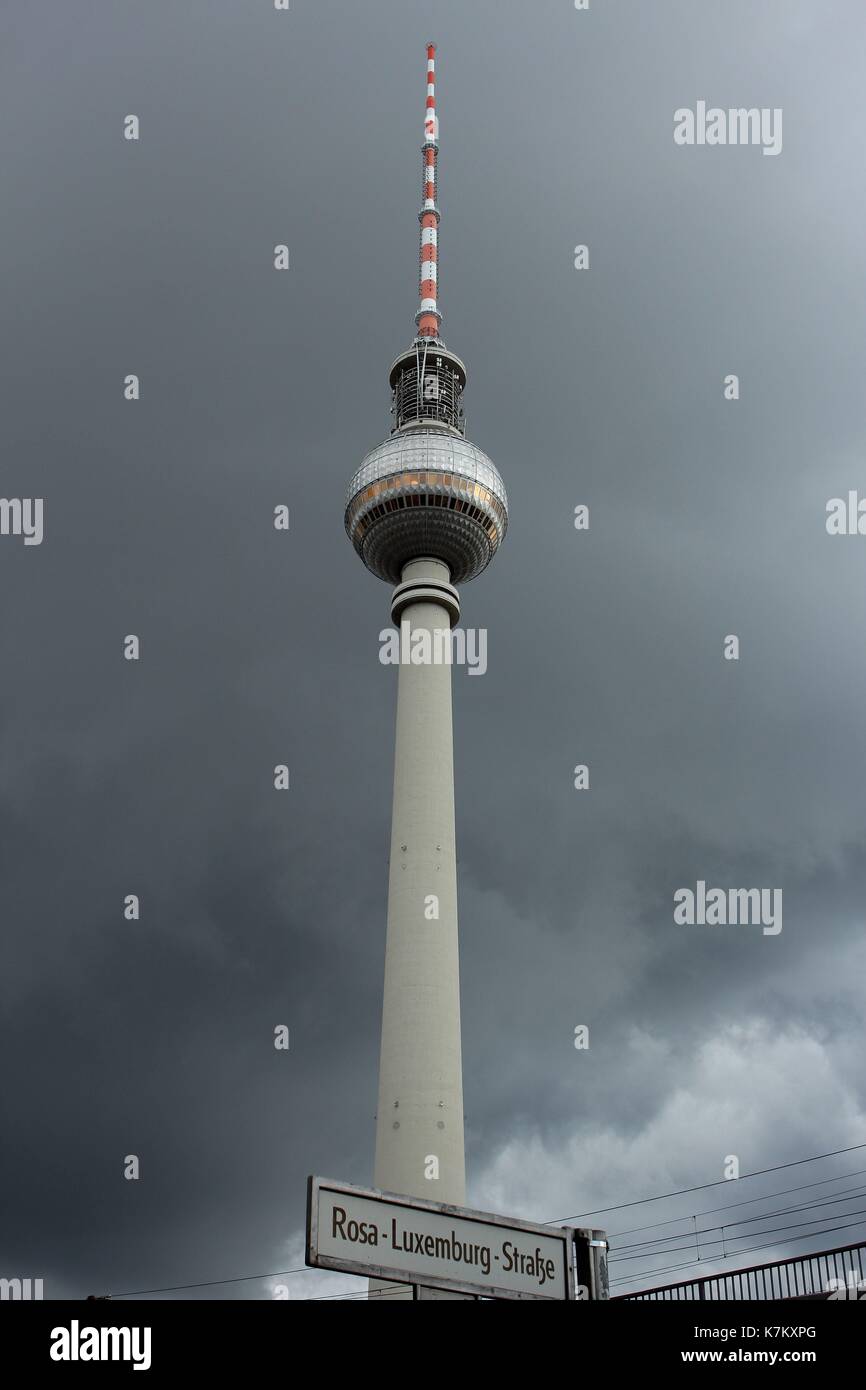 Fernsehturm in Berlin, Deutschland. Stockfoto