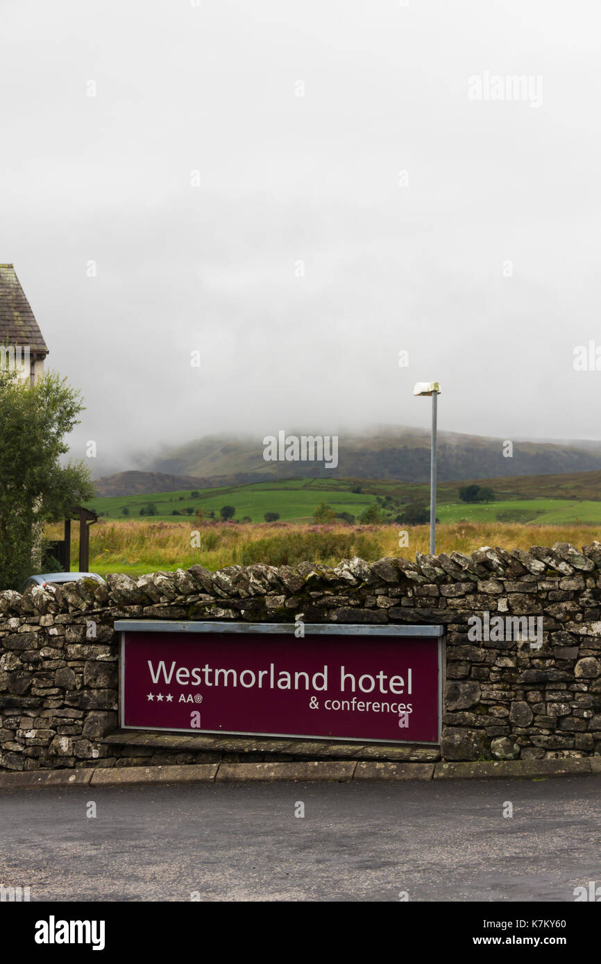 Westmorland Hotel in tabay Dienstleistungen, die auf der M6 in Cumbria. Das 3-Sterne Hotel ist im Besitz von Westmorland Limited, der auch Besitzen und Betreiben betrieben Stockfoto