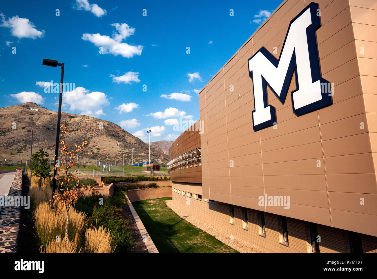 Marv Kay Stadion bei Harry D. Campbell Feld - Coloardo Schule der Gruben - Golden, Colorado, USA Stockfoto