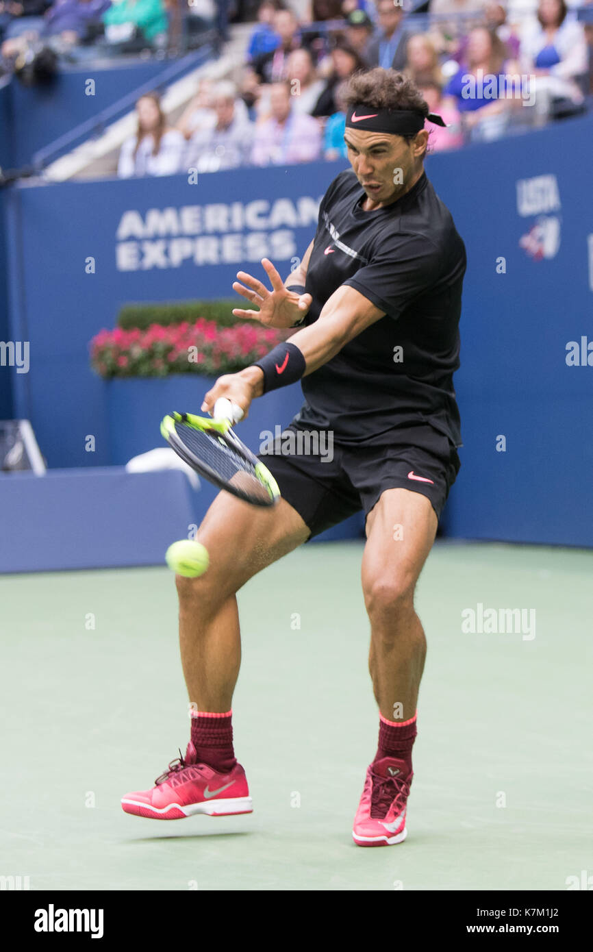 Rafael Nadal (ESP) Sieger der männlichen Singles Finale bei den US Open Tennis Championships 2017 Stockfoto