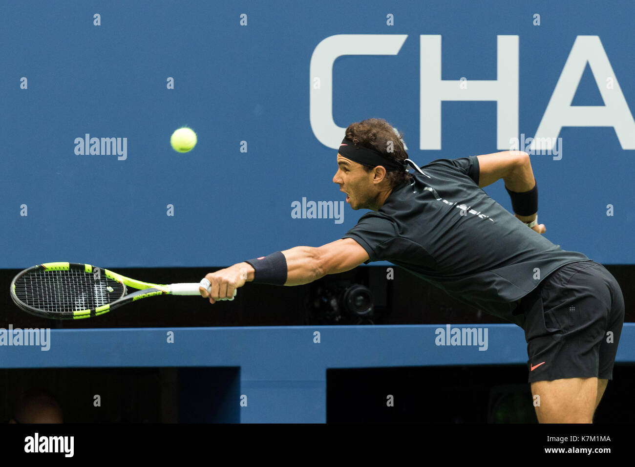 Rafael Nadal (ESP) Sieger der männlichen Singles Finale bei den US Open Tennis Championships 2017 Stockfoto