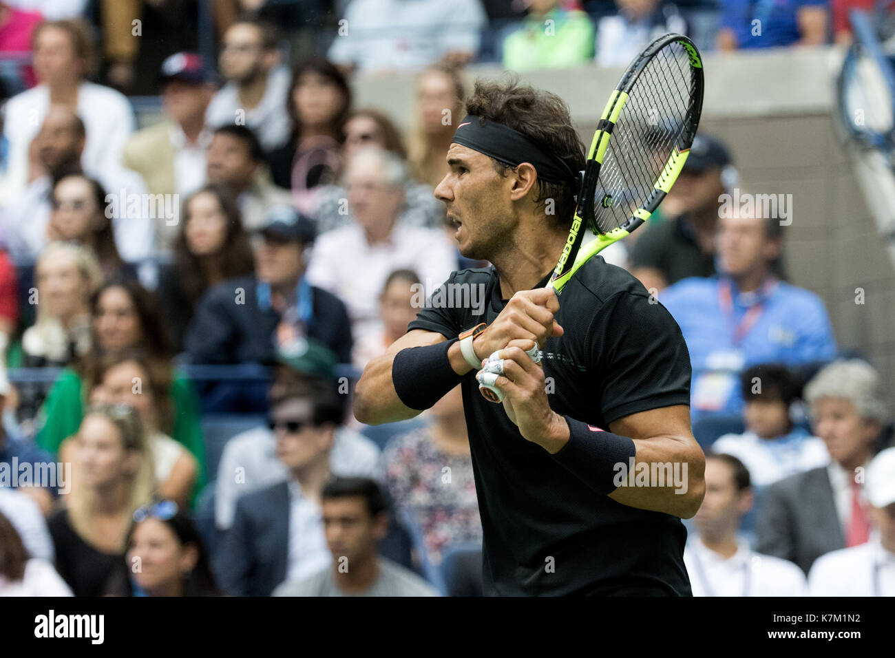 Rafael Nadal (ESP) Sieger der männlichen Singles Finale bei den US Open Tennis Championships 2017 Stockfoto