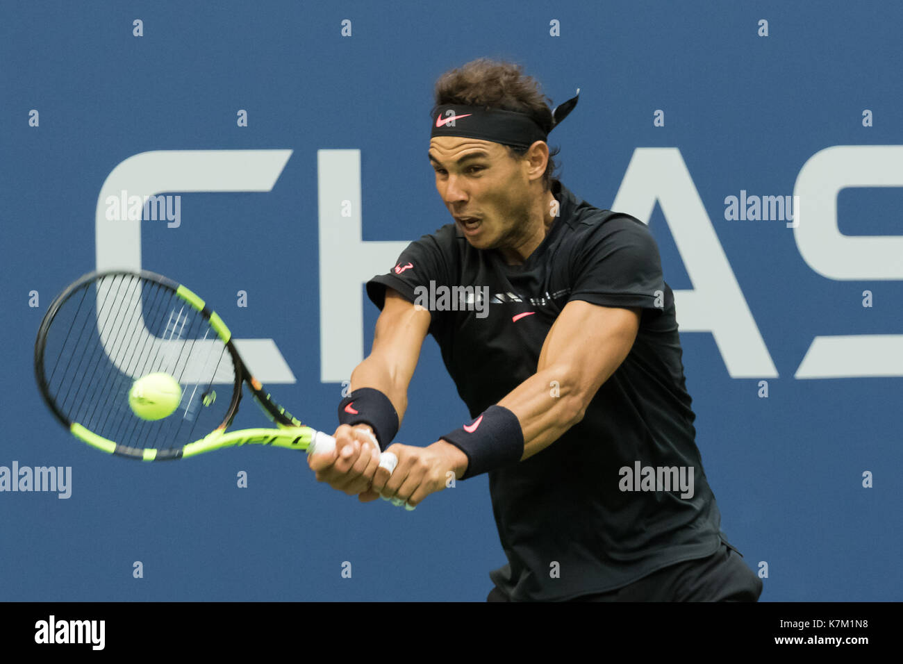 Rafael Nadal (ESP) Sieger der männlichen Singles Finale bei den US Open Tennis Championships 2017 Stockfoto