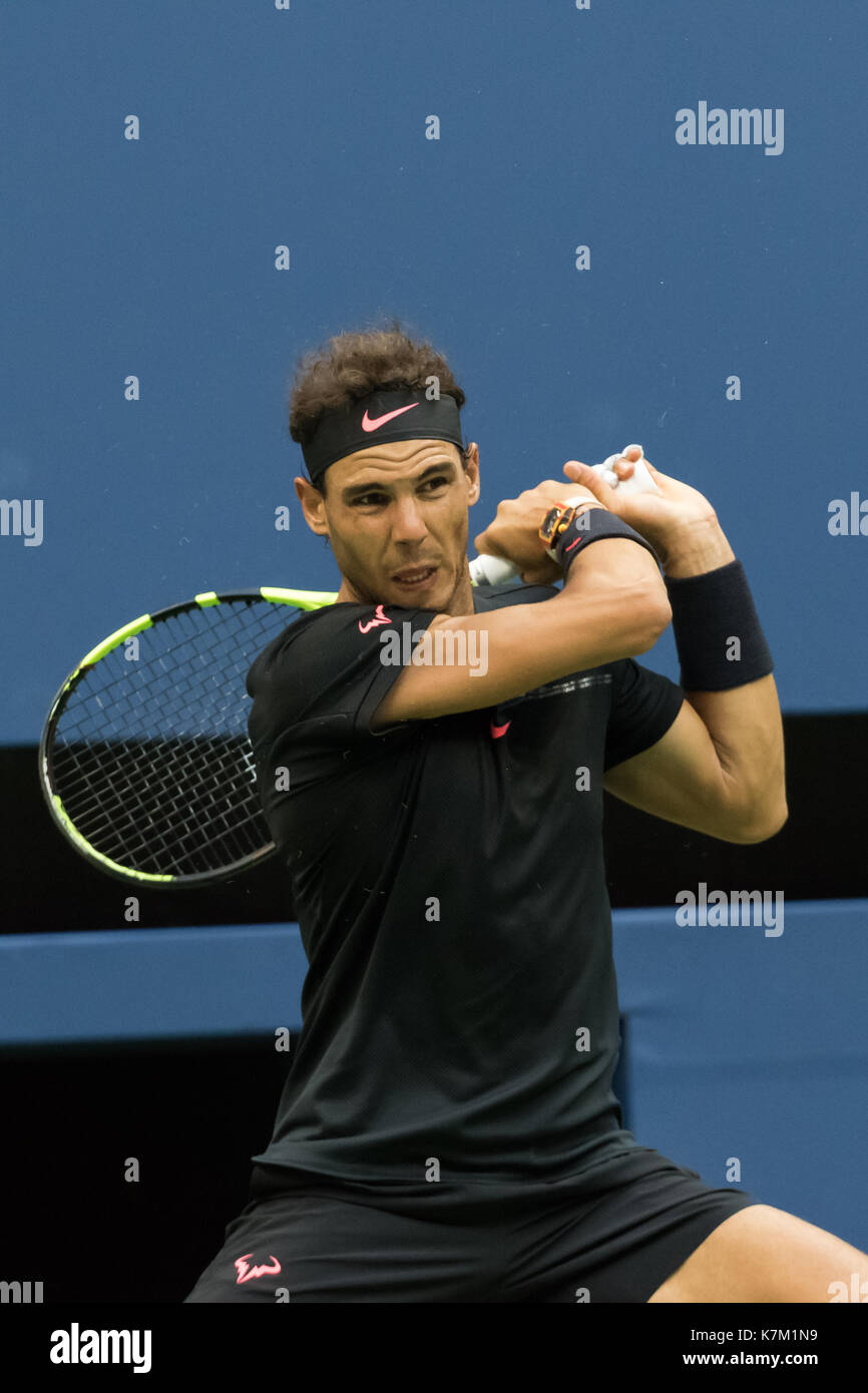 Rafael Nadal (ESP) Sieger der männlichen Singles Finale bei den US Open Tennis Championships 2017 Stockfoto