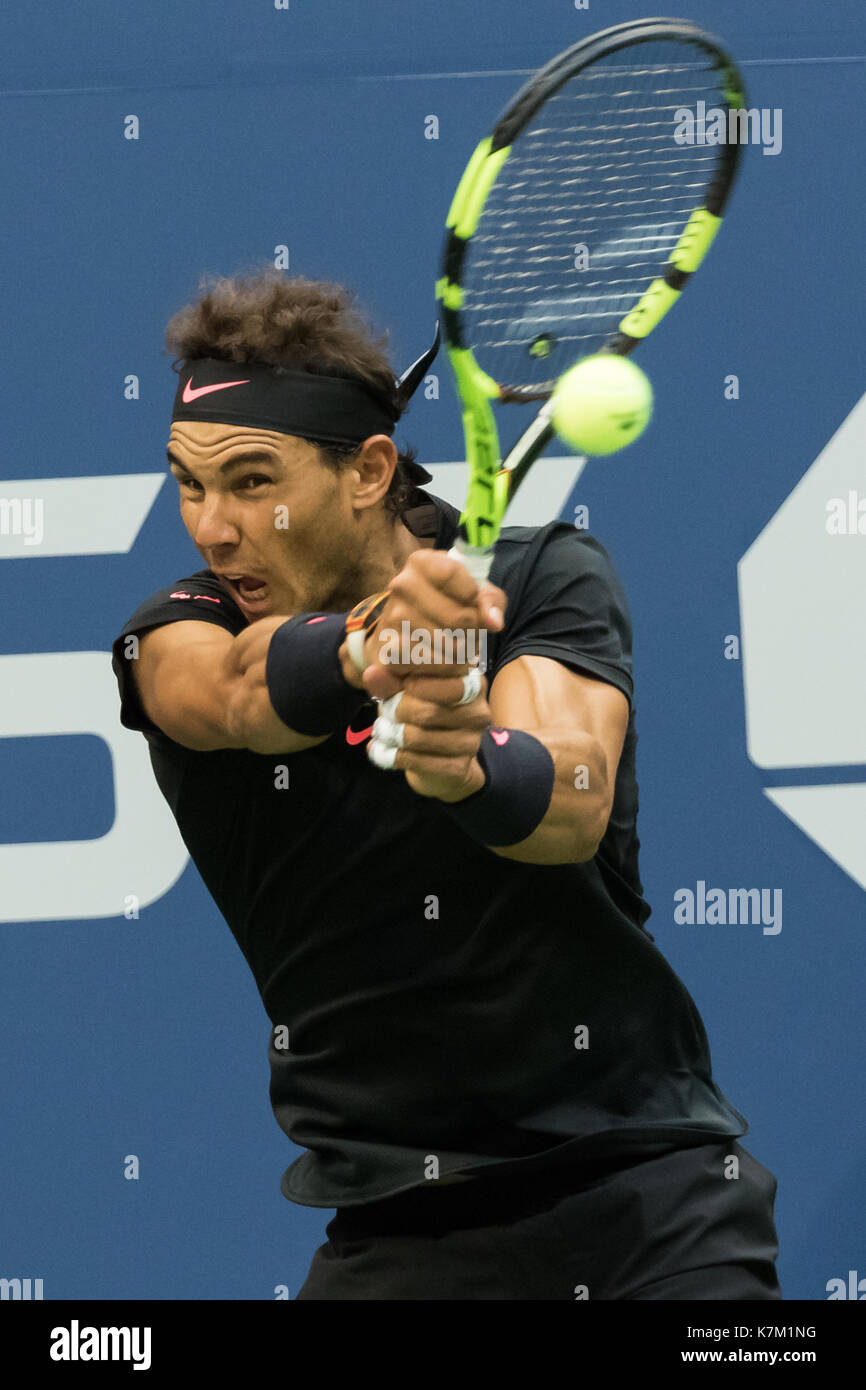 Rafael Nadal (ESP) Sieger der männlichen Singles Finale bei den US Open Tennis Championships 2017 Stockfoto