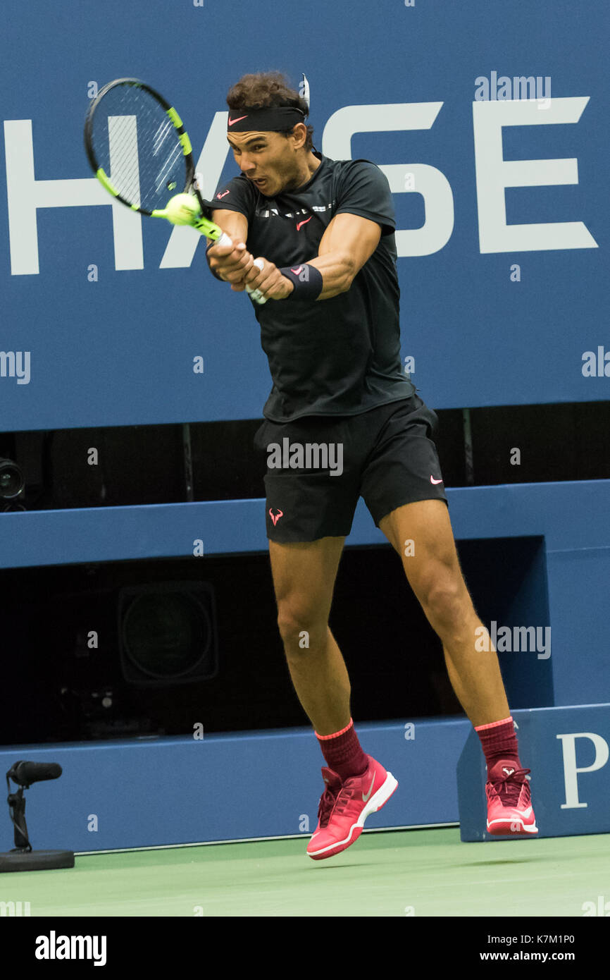 Rafael Nadal (ESP) Sieger der männlichen Singles Finale bei den US Open Tennis Championships 2017 Stockfoto