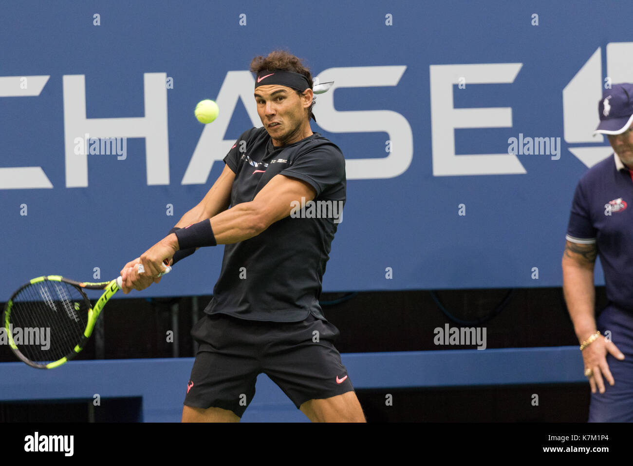 Rafael Nadal (ESP) Sieger der männlichen Singles Finale bei den US Open Tennis Championships 2017 Stockfoto