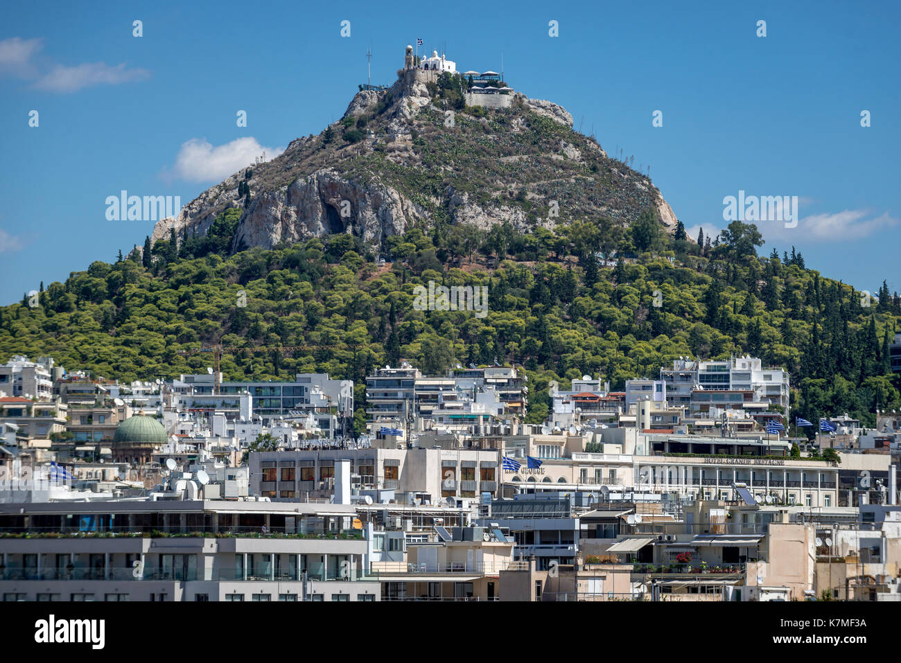 Mount Lycabettus in Athen, Griechenland Stockfoto