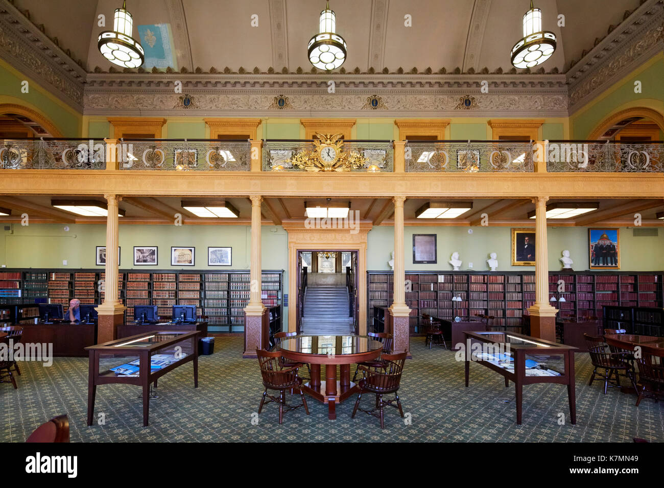 State Library, Massachusetts State House, Boston, MA, USA Stockfoto