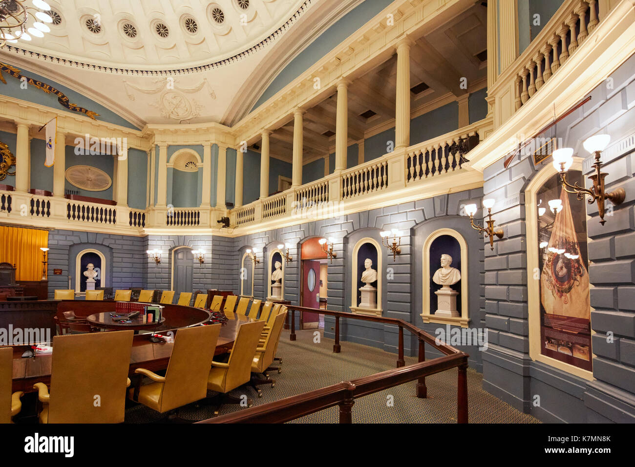 Senat Kammer, Massachusetts State House, Boston, MA, USA Stockfoto
