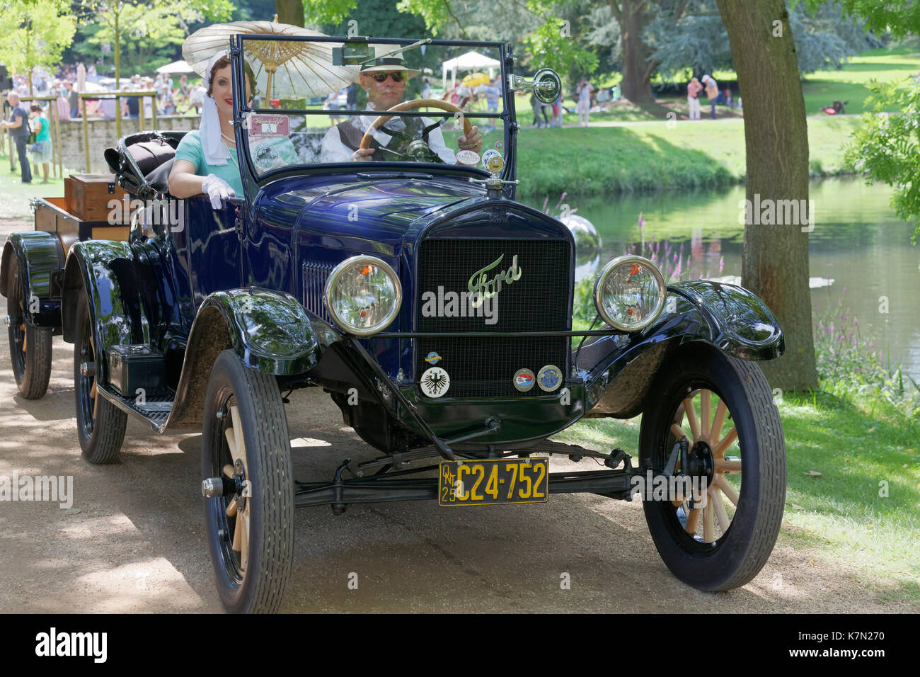 Ford T Runabout, US-Automobil von 1919, Classic Days Schloss Dyck, Jüchen, Nordrhein-Westfalen, Deutschland Stockfoto