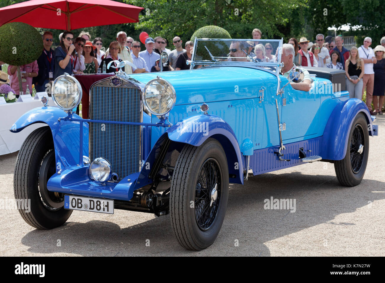 Delage D8 SS, Französisch Luxus-Cabriolet aus 1931, Oldtimer, Classic Days Schloss Dyck, Jüchen Stockfoto