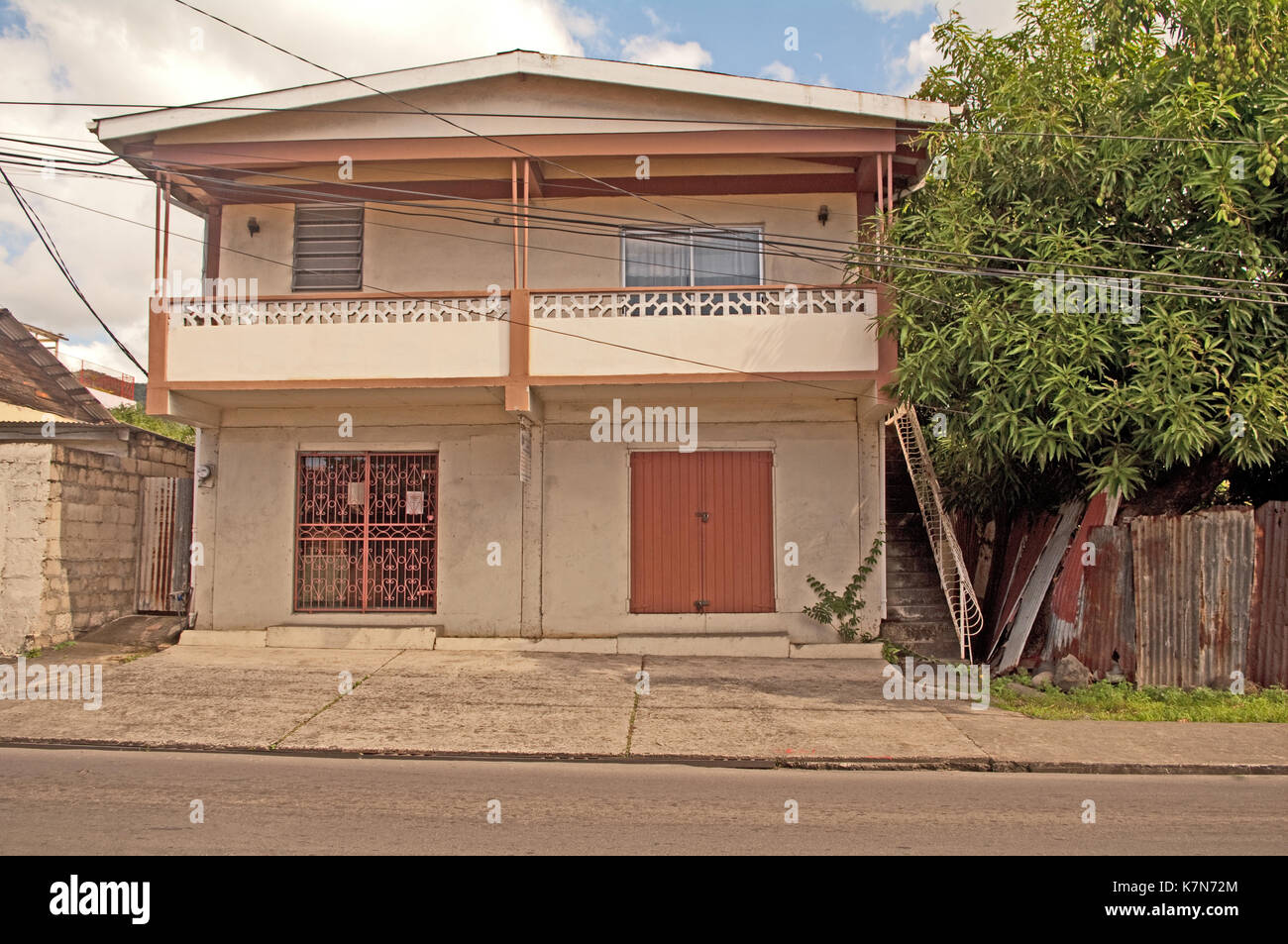 Dominica, Windward Island, Karibik, Westindien, Haus Stockfoto