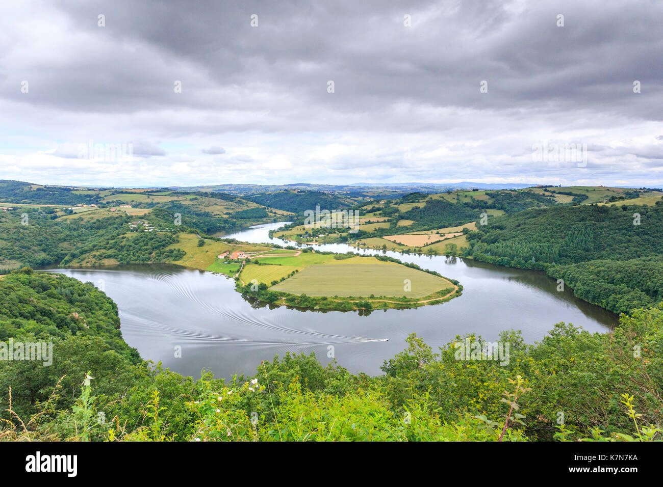 Frankreich, Loire, Tanz, der Loire und Villarest See, den Mars Schleife Stockfoto