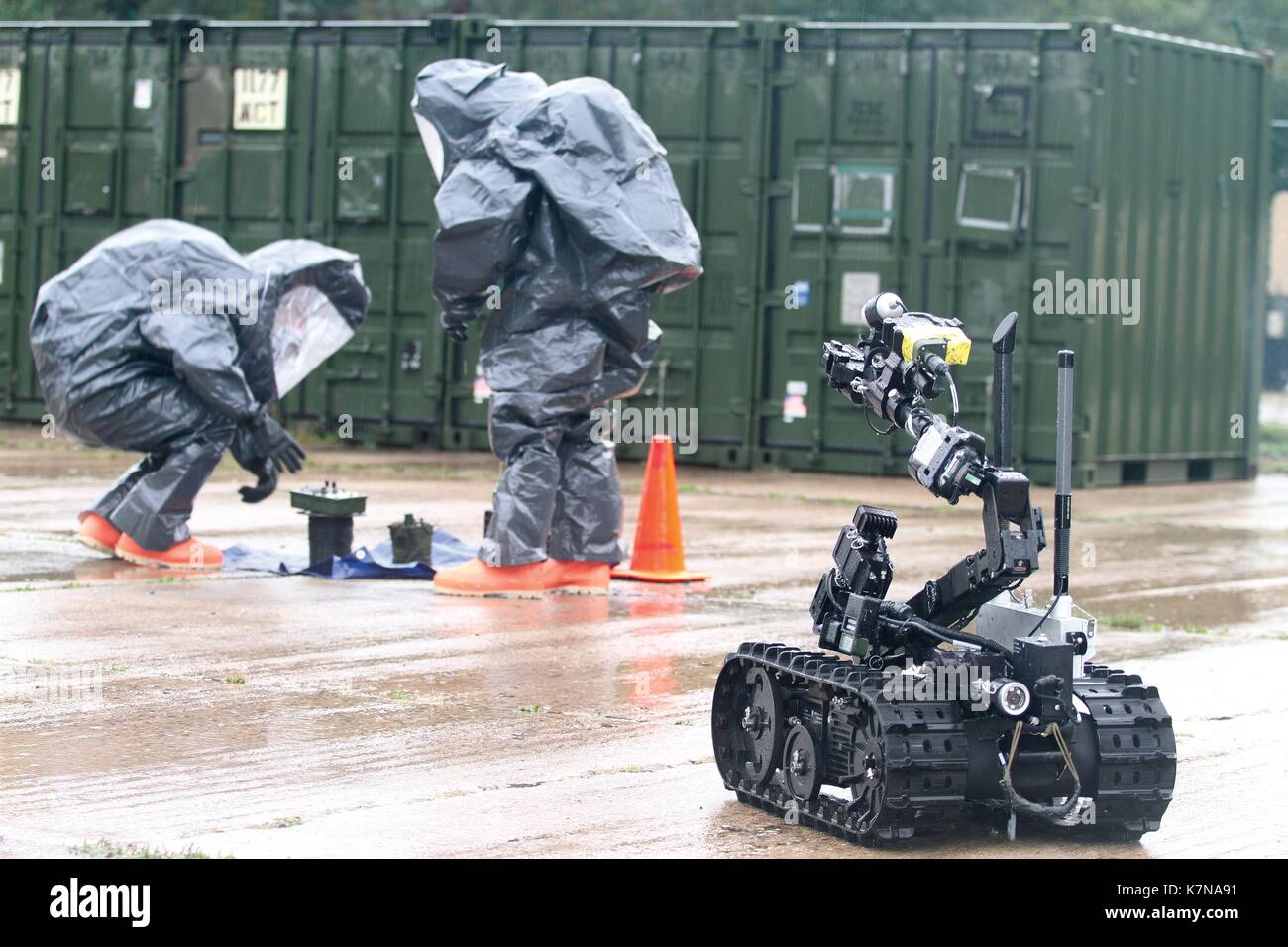 Militärische Roboter Stockfoto