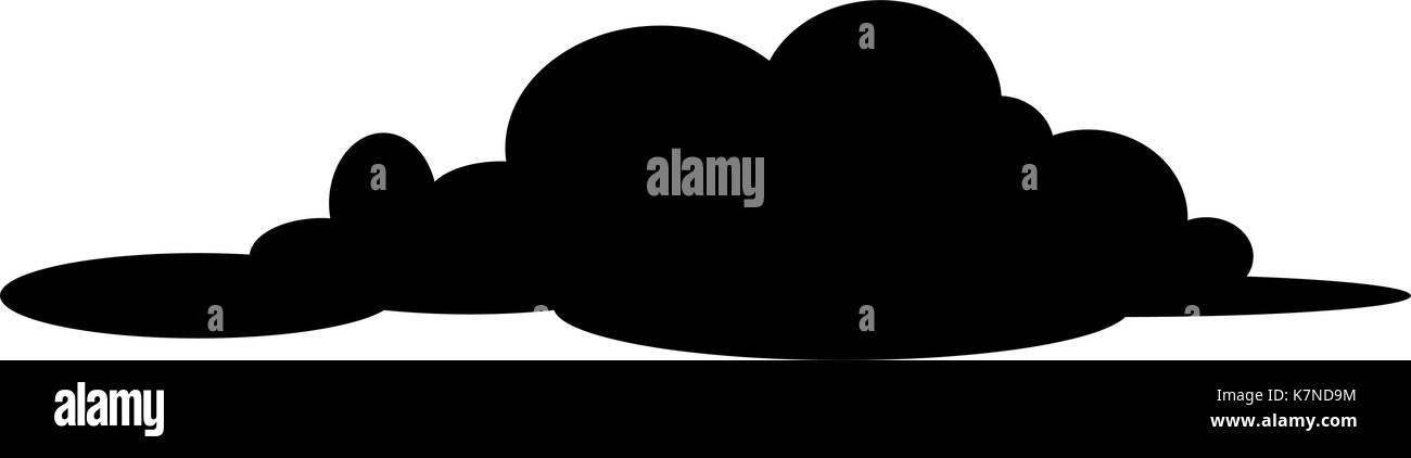 Cloud silhouette Vektor symbol Icon Design. Schöne Abbildung auf weißem Hintergrund Stock Vektor