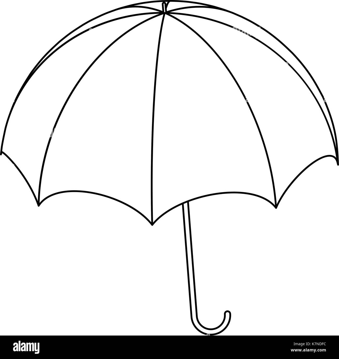 Regenschirm Silhouette, umriss Vektor symbol Icon Design. Schöne Abbildung auf weißem Hintergrund Stock Vektor Regenschirm Silhouette, umriss Vektor symbol Icon Design. Schöne Abbildung auf weißem Hintergrund Stock Vektor