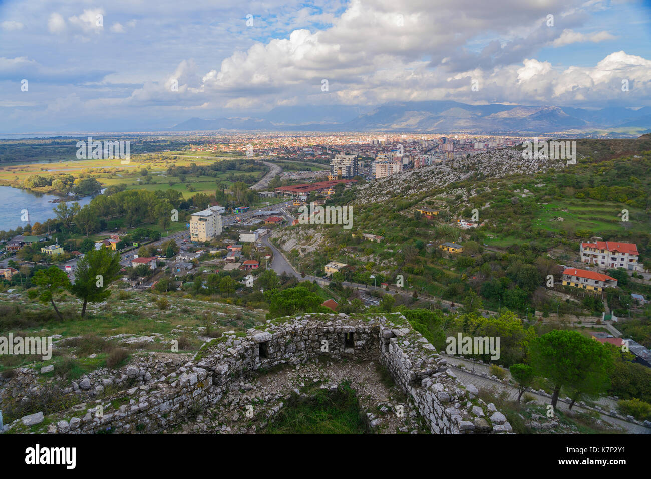 Albanien ist ein bergiges Land auf dem Balkan Stockfoto