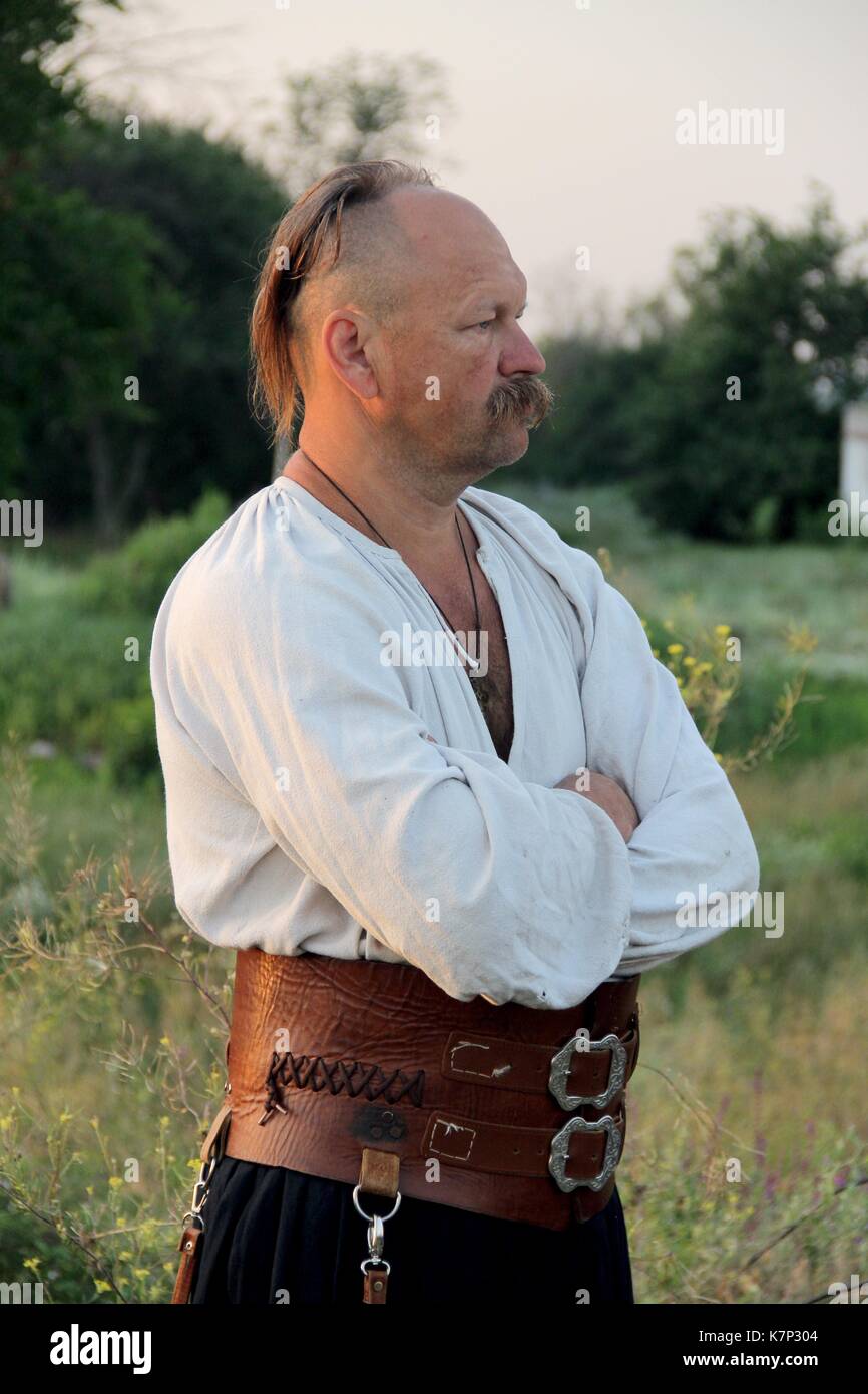 Krieger der Ukraine. Cossak. Stockfoto