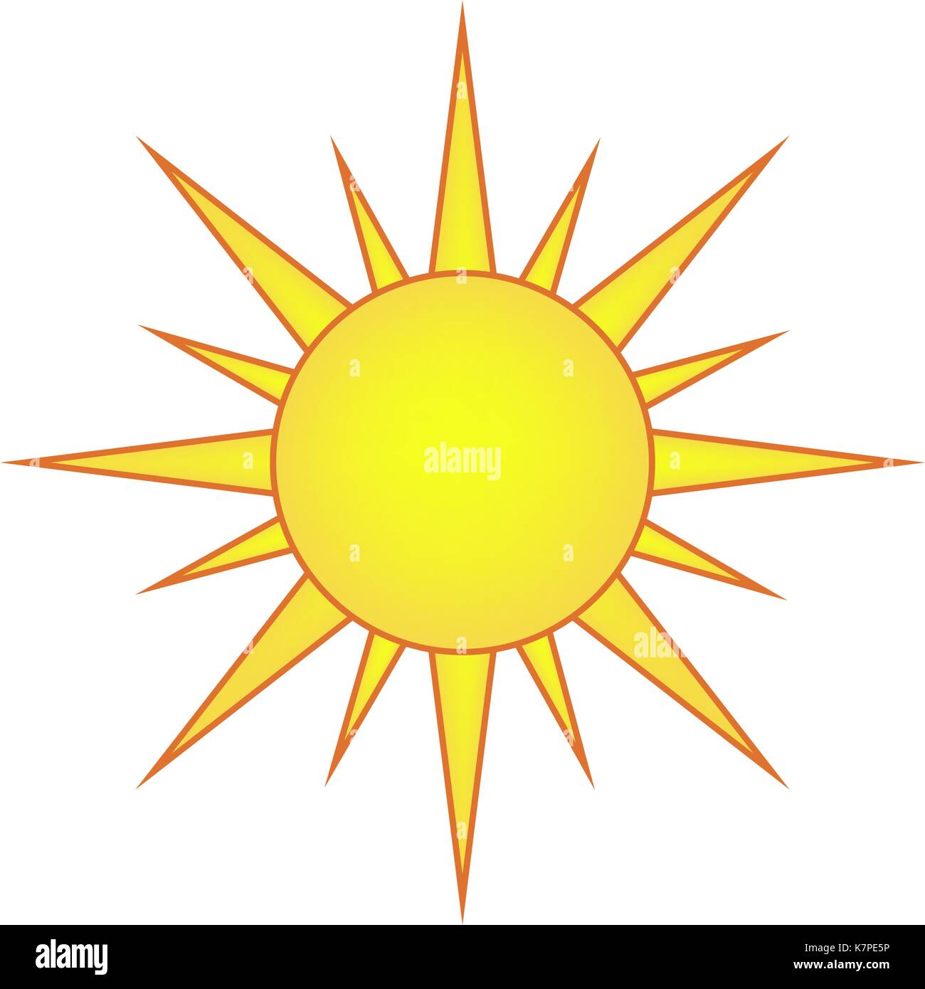 Sun Vektor symbol Icon Design. Schöne Abbildung auf weißem Hintergrund Stock Vektor Sun Vektor symbol Icon Design. Schöne Abbildung auf weißem Hintergrund Stock Vektor