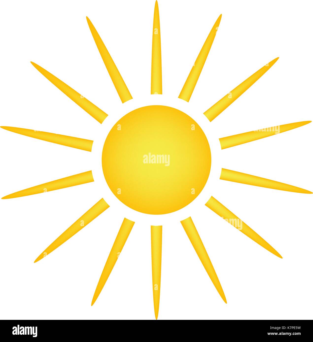 Sun Vektor symbol Icon Design. Schöne Abbildung auf weißem Hintergrund Stock Vektor Sun Vektor symbol Icon Design. Schöne Abbildung auf weißem Hintergrund Stock Vektor