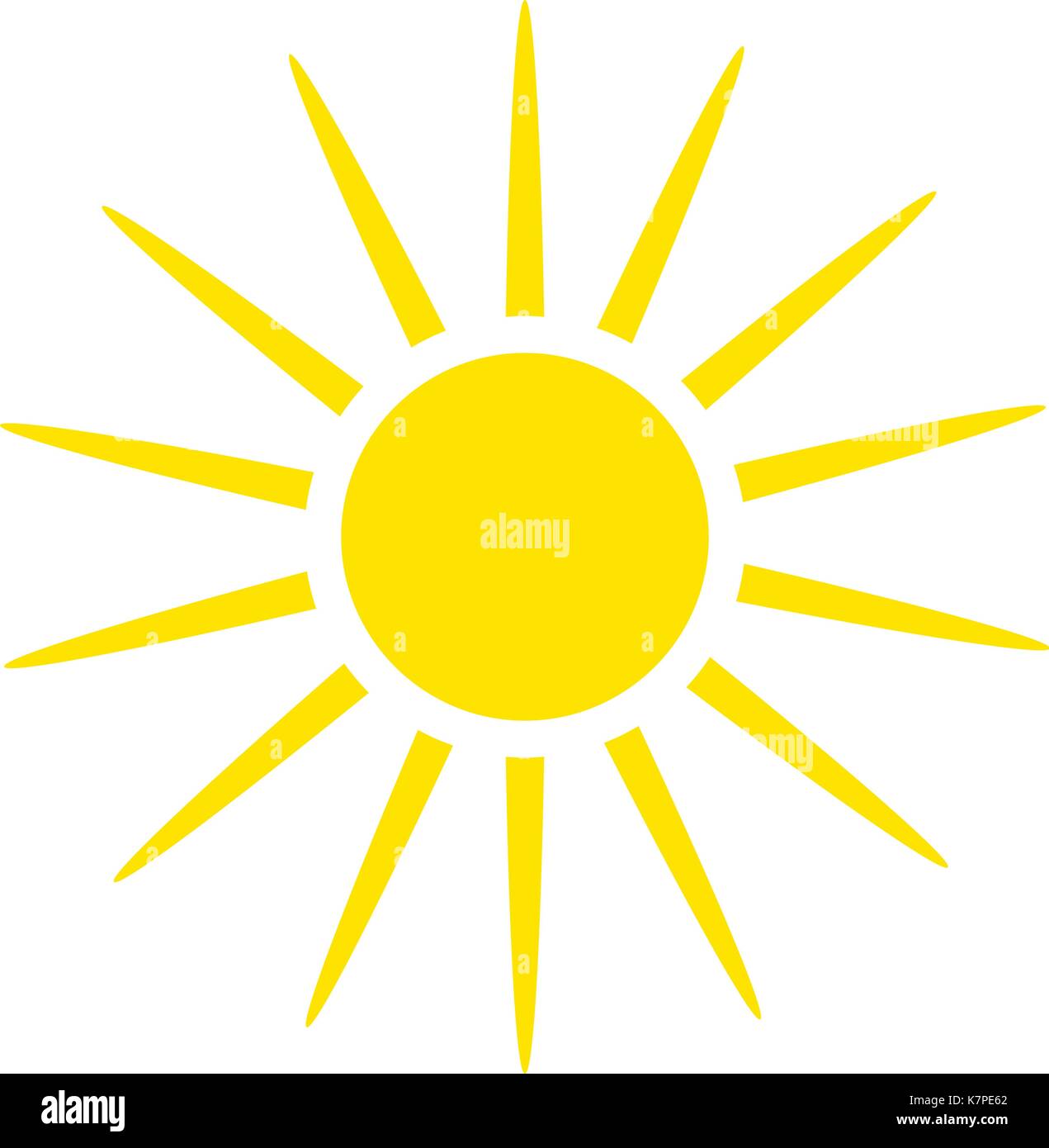 Sun Vektor symbol Icon Design. Schöne Abbildung auf weißem Hintergrund Stock Vektor Sun Vektor symbol Icon Design. Schöne Abbildung auf weißem Hintergrund Stock Vektor