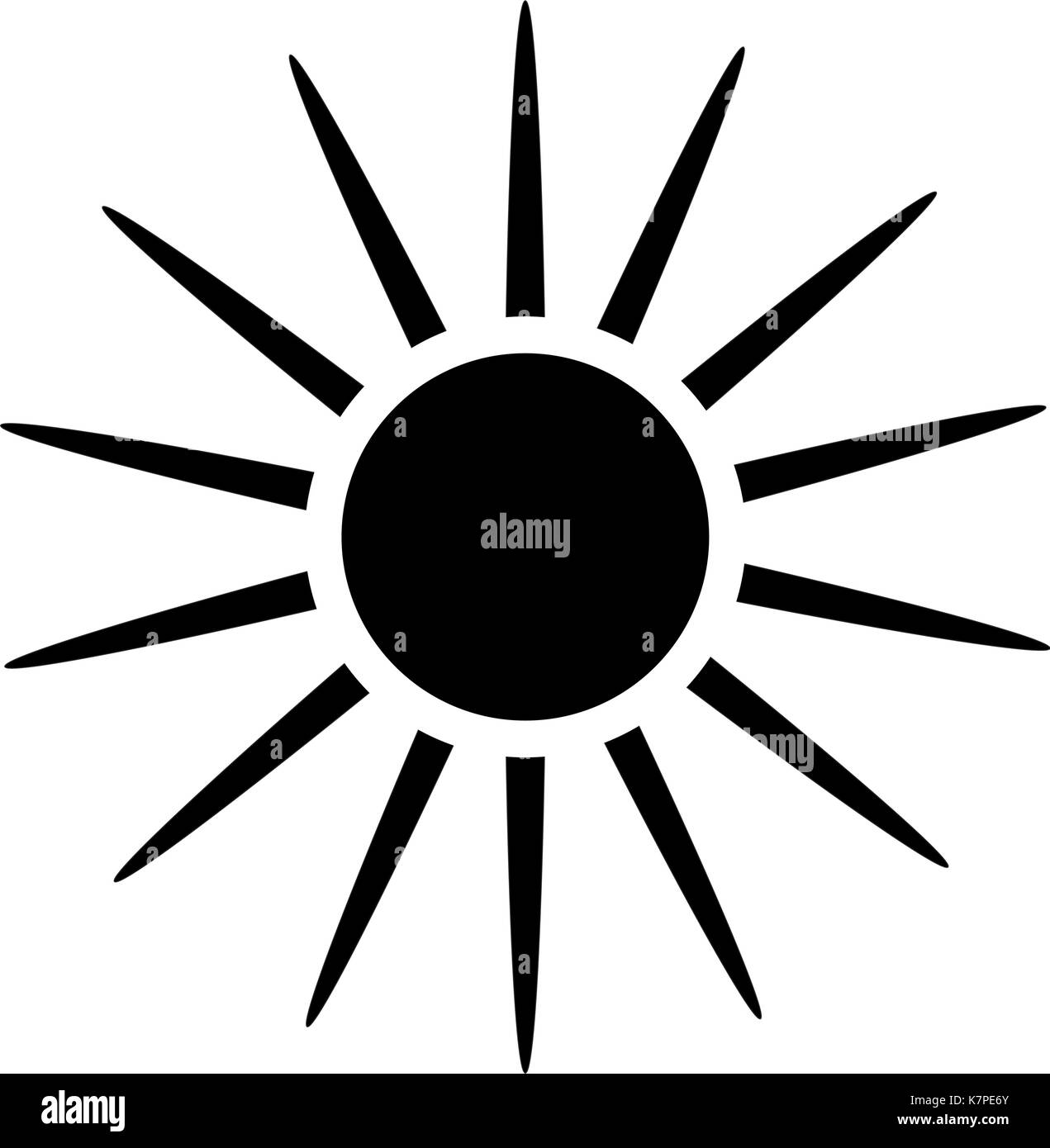 Sun silhouette Vektor symbol Icon Design. Schöne Abbildung auf weißem Hintergrund Stock Vektor Sun silhouette Vektor symbol Icon Design. Schöne Abbildung auf weißem Hintergrund Stock Vektor