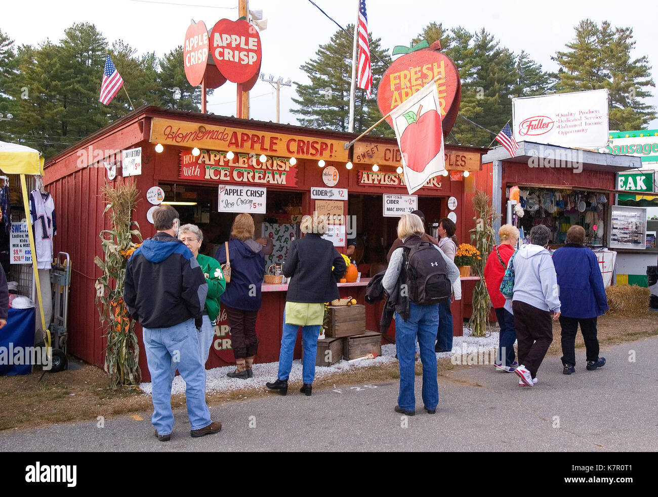Der Food Court am Deerfield Fair - Deerfield, New Hampshire, USA Stockfoto