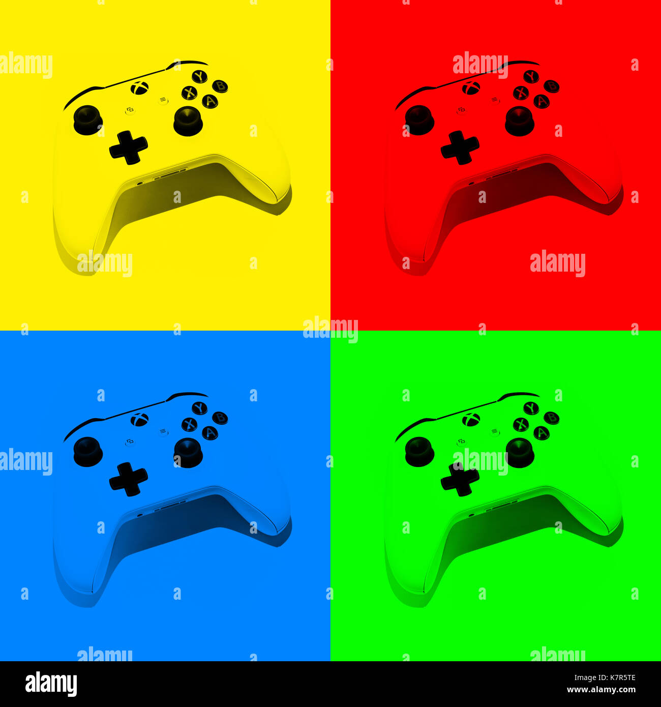 Xbox Pop Art Stockfoto