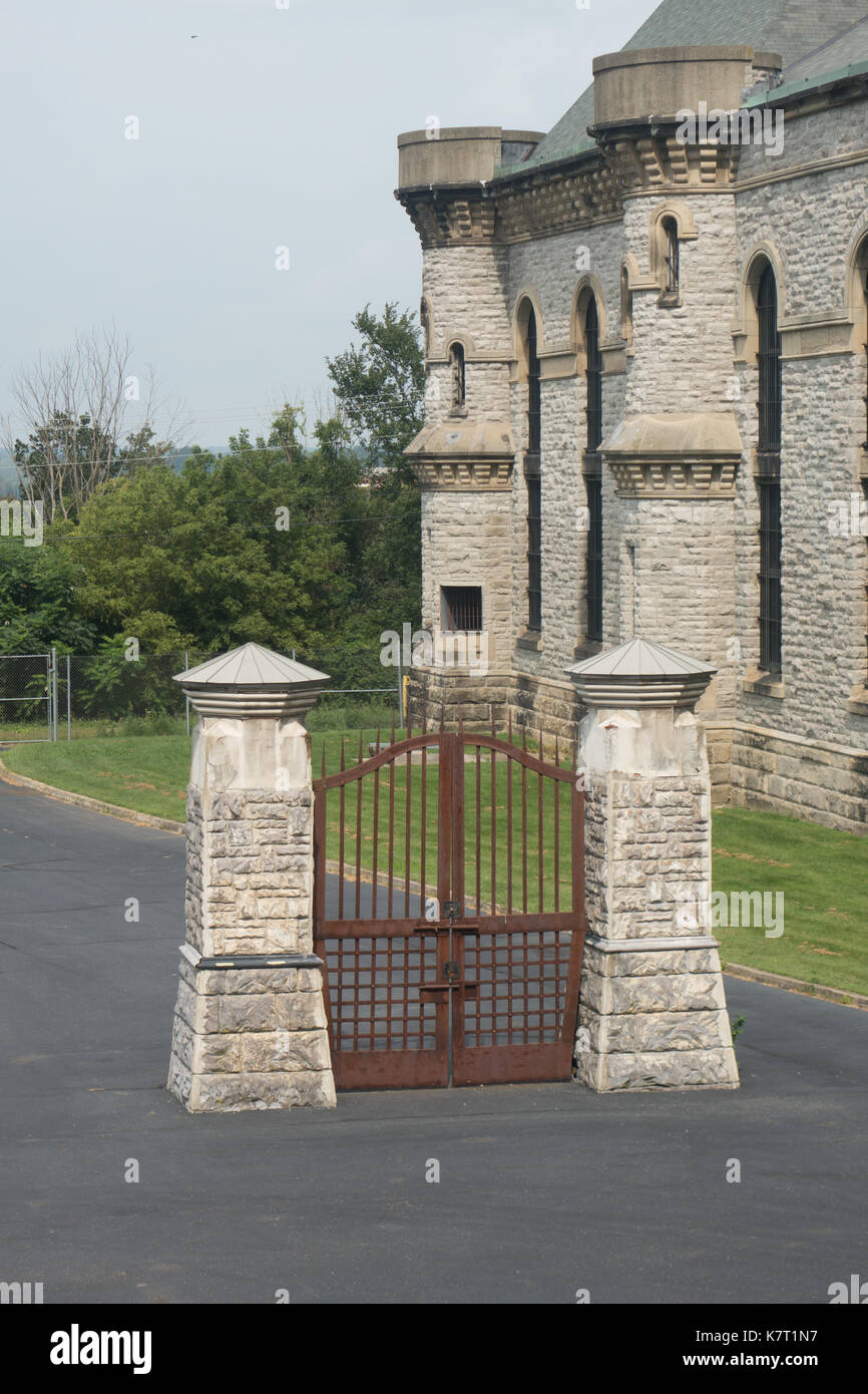 Die Ohio State reformatorische ist ein historisches Gefängnis in Mansfield, Ohio, USA, auf, der zur öffentlichkeit geöffnet ist für Touren Stockfoto